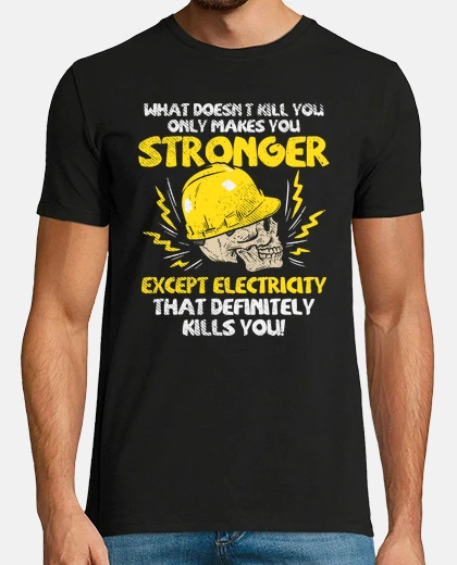 T-shirt Electrician Electrical Engineer Electricity