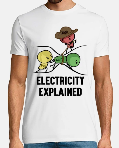 T-shirt Electricity Explained Physics Nerd Gift
