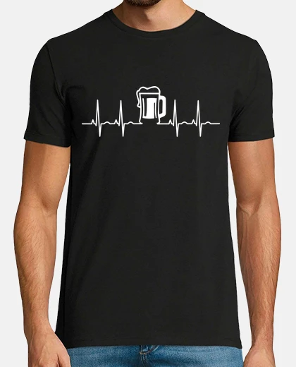 Camiseta Electro Jarra Cerveza Blanco