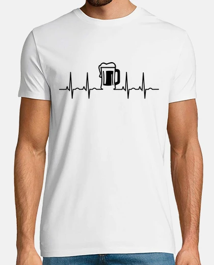 Camiseta Electro Jarra Cerveza Negro