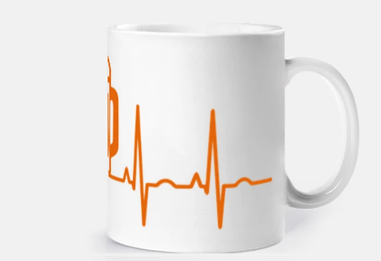 Cup electro orange beer mug