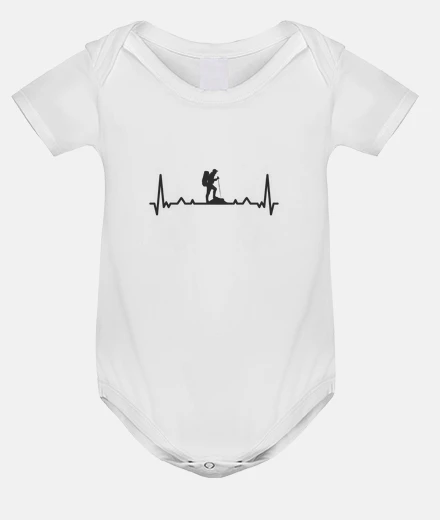 Vêtements électrocardiogramme randonnée ,bébé s oriente dans l espace et marche vers la vie