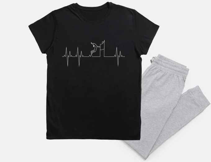 Pyjama Électrocardiogramme Volleyball Femme