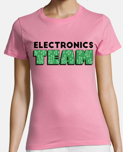 Tee-shirt électronicien électroniciens équipe salaire 