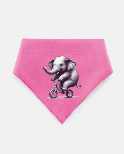 Mascotas elefante addestrato in sella a una bicicletta puzzle retrò consolatore altro