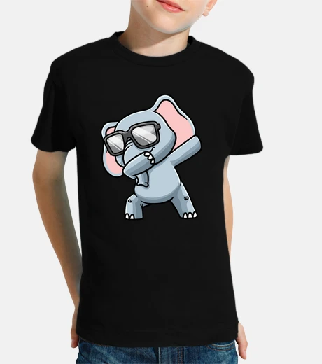 Ropa elefante frotando con gafas de sol