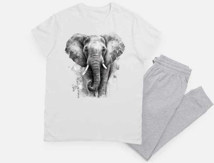 Pigiama elefante protezione realistica notte sonno specie zoo bullet journal cristallo