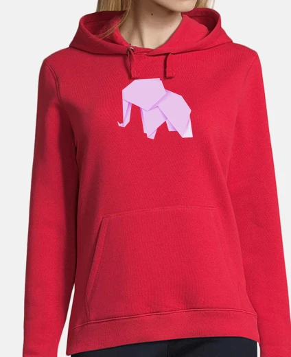 Elefante rosa. Aplícalo sobre diferentes colores de sudadera con y sin capucha.