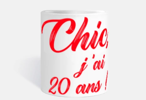 elegante cumpleaños tengo 20 años rojo