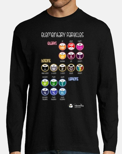 Camiseta Elementary particles ❍ (fondos oscuros)