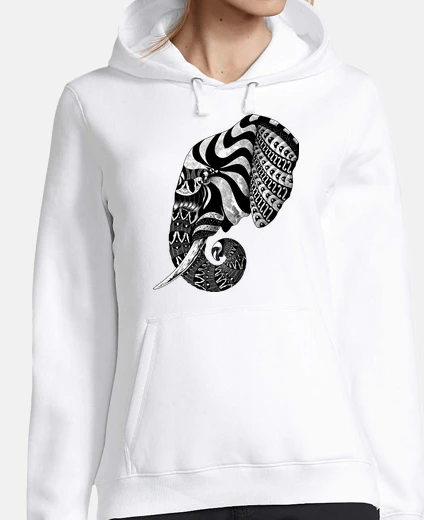 Hoodie Elephant Ornate