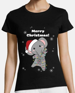 elephant christmas snow winter animals