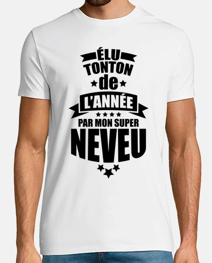 T-shirt eletto zio dell39anno da mio nipote