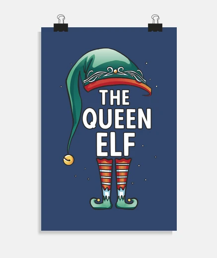 Poster elf queen christmas elven costume x mas