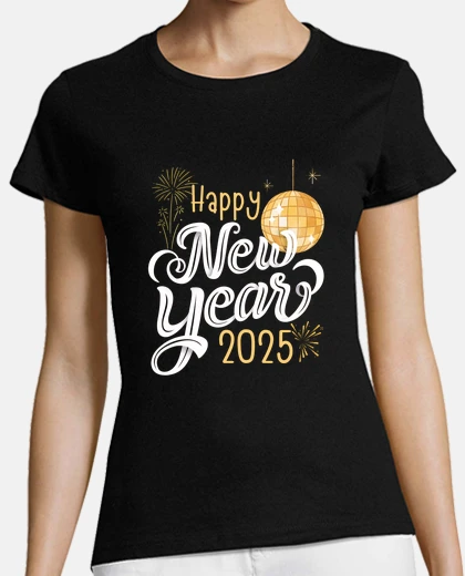 T-shirt elle del felice anno nuovo 2025