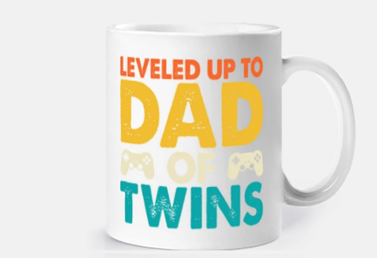 Tazza elle fino a dad of gemelli