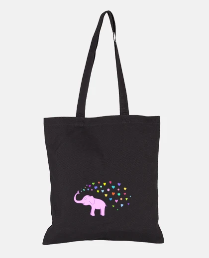 Borsa elle phant con hearts colore
