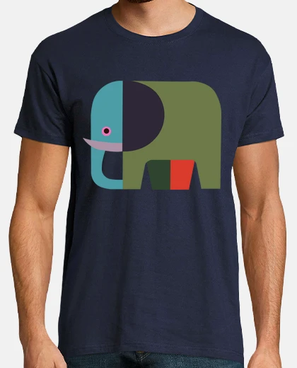 T-shirt ellefante colorato