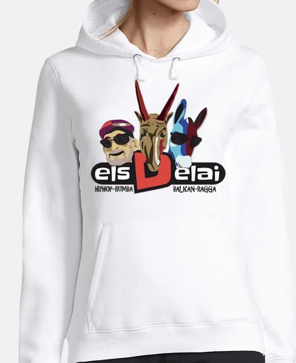 Sweat els delai - dessuadora, dona, couleur blanche