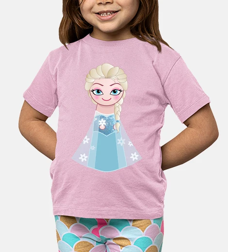 Abbigliamento elsa kokeshi di frozen sorridente