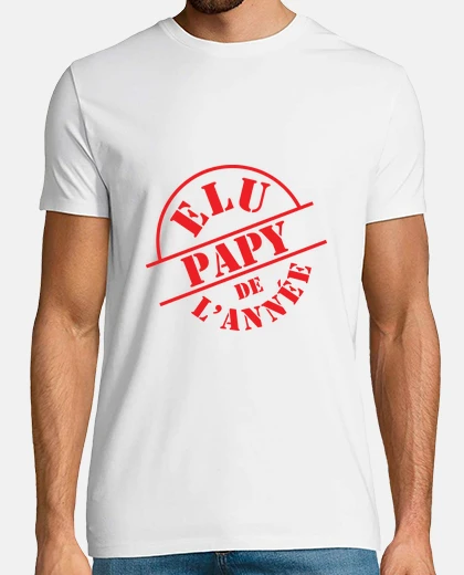 Tee-shirt Elu Papy de l'année / Papi / Grand-Père