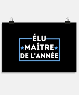 Elu Maitre De Lannee Cadeau Professeur