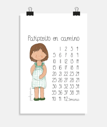 Póster Embarazo. Póster
