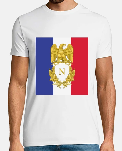 Camiseta emblema de la bandera de napoleón