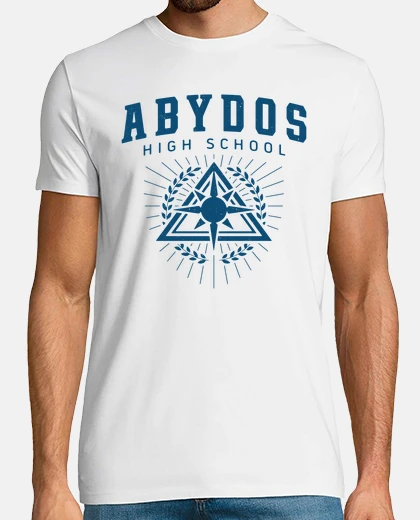 T-shirt Emblema school high di abydos