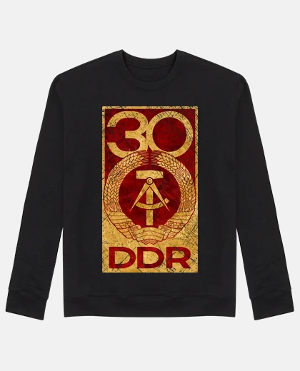 Felpa emblema vintage 30 anni ddr v01
