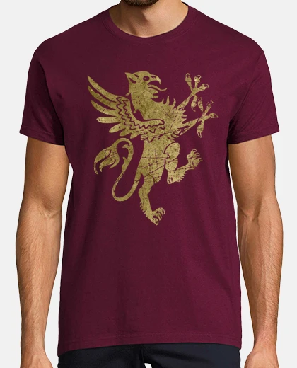 T-shirt emblema vintage del grifone