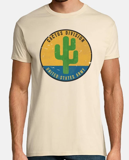T-shirt Emblema vintage divisione cactus v01
