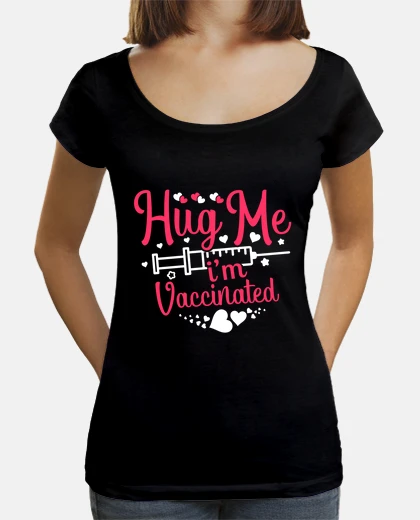 Tee-shirt embrasse-moi je suis vacciné