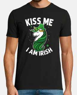 embrasse moi je suis irlandais st. patrick day mignon Licorne