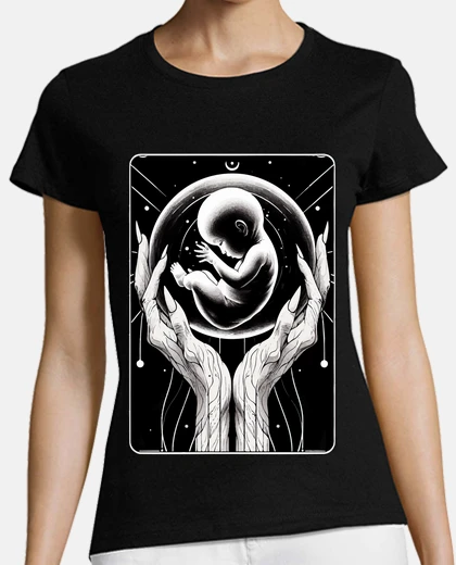 Tee-shirt Embryologie en noir et blanc