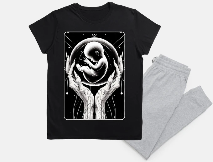 Pyjama Embryologie en noir et blanc