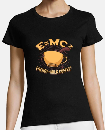 Tee-shirt emc2 café au lait énergétique 2 maths