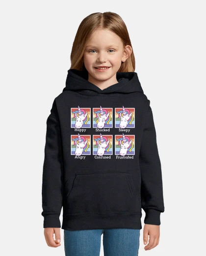 Ropa emociones unicornios niños dibujos animados madre animada muñeca felpa estatuilla