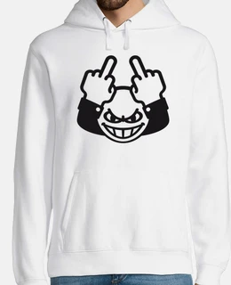 emoticon diabolica con dito puzzolente