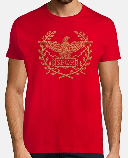 T-shirt empire romano - mosaico vintage gold