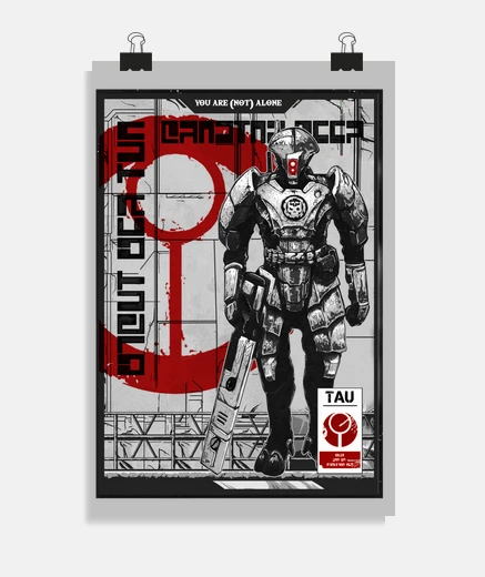 Poster empire tau blanc warhammer 40k w40k