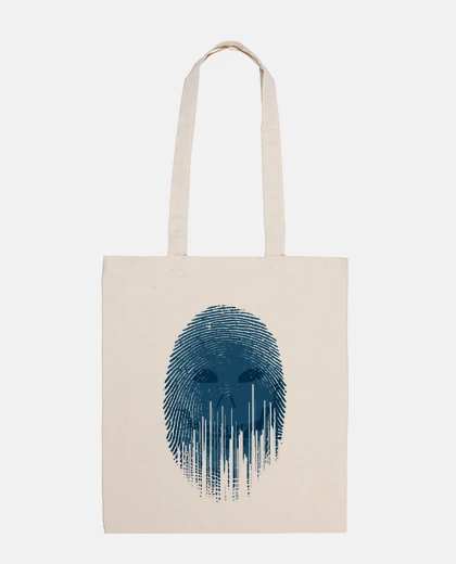 Sac empreinte mortelle bleu