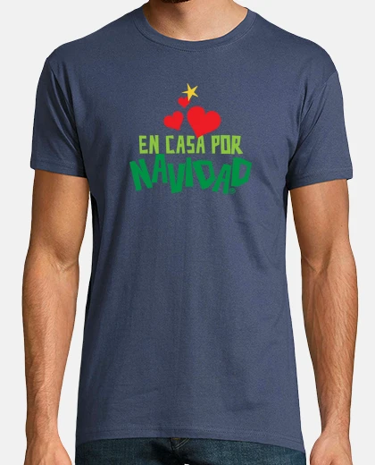 Camiseta EN CASA POR NAVIDAD