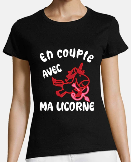 Tee-shirt En couple avec ma licorne