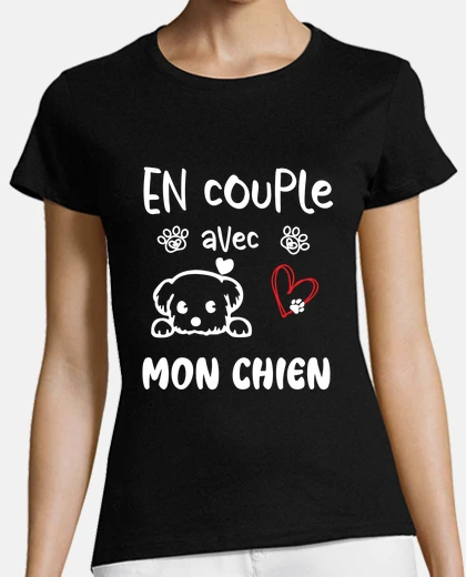 Tee-shirt En couple avec mon chien