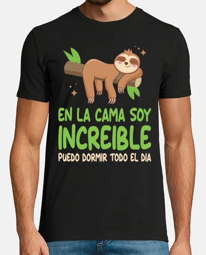 Camiseta en la cama soy increible dormir