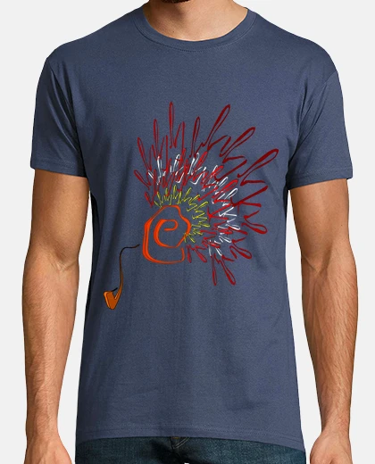 Tee-shirt en pipe de couleur par adiswebs