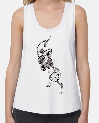 Tee-shirt En route pour la lune. d&eacute;bardeur ample femme