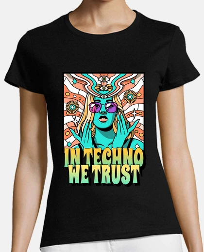 Camiseta en techno confiamos