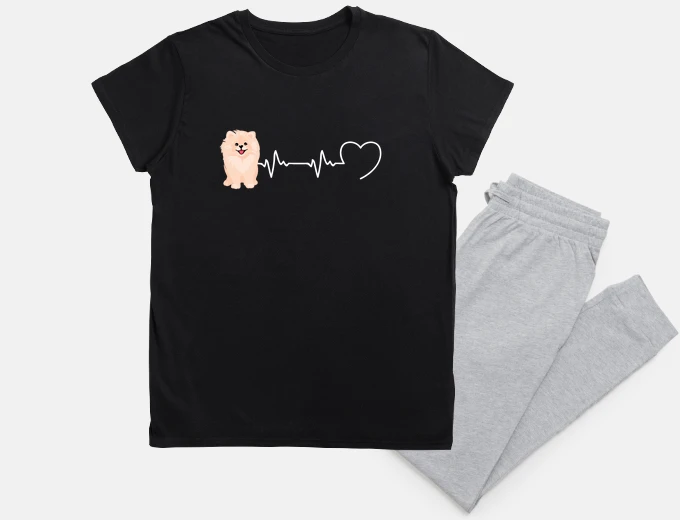 Pijama enano spitz mujer humor aleteo